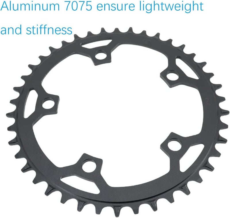 DJC Components DJC Bike Chainring 110BCD Round Road Bike Chainring Narrow Wide Tooth 5 Arms Aluminum Lightweight for Force Red Rival s350 s900 36 38 40 42 44 46 48 50 52 54 56T - Image 5